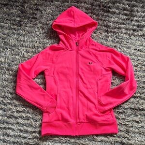 Under Armour Bright Pink Zip-Up Jacket